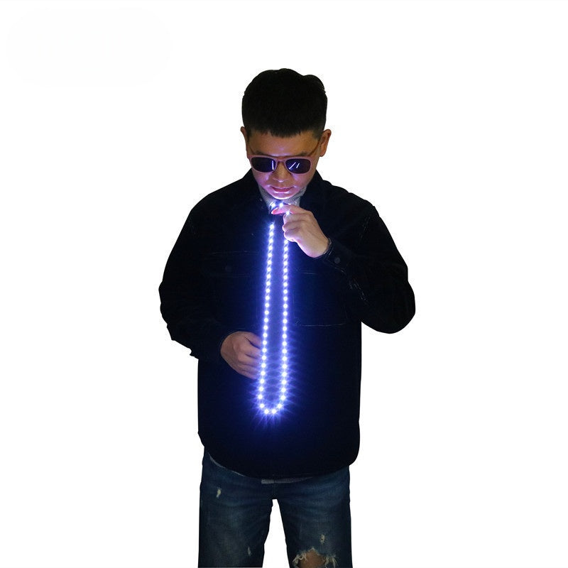 RGB LED Party Tie — Color-Changing Light-Up Tie