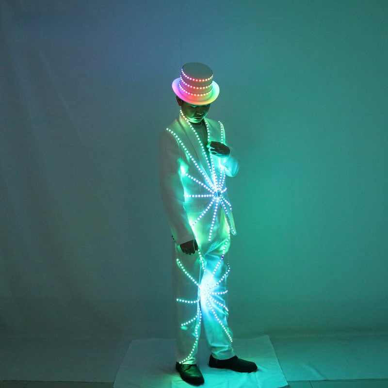 Luminous LED Suit Costume – Glowing Party & Stage Props