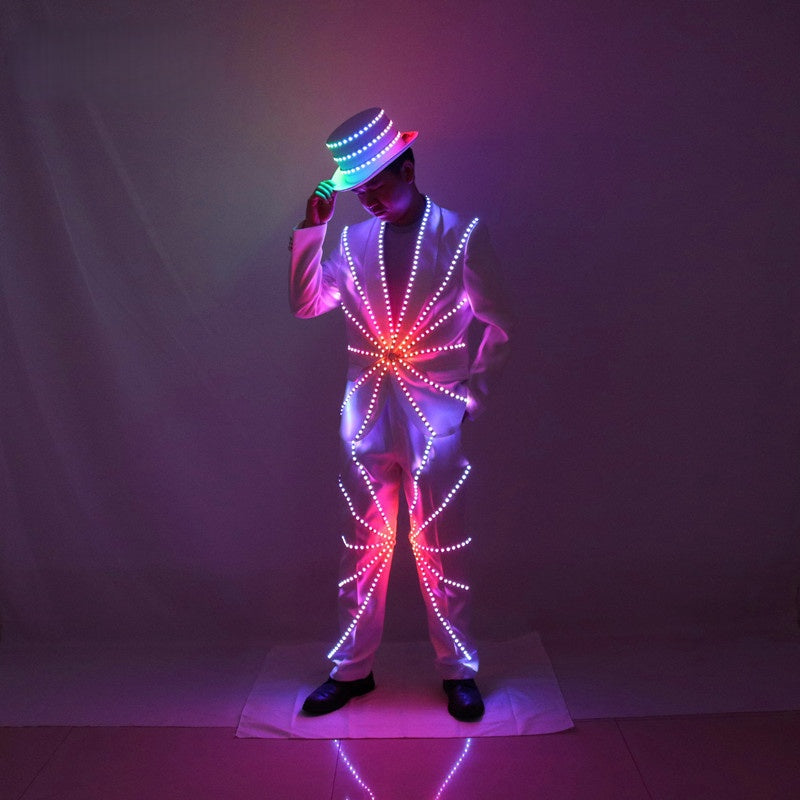 Luminous LED Suit Costume – Glowing Party & Stage Props