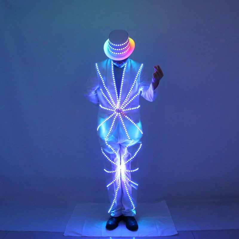 Luminous LED Suit Costume – Glowing Party & Stage Props