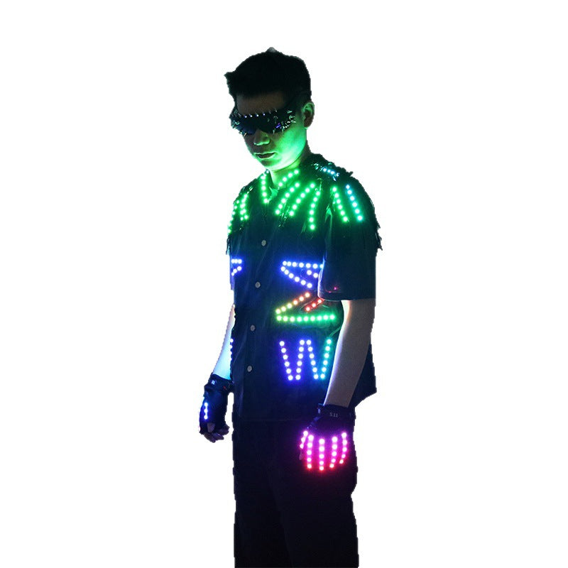 Stage Glowing Led Vest Night Party Dj Performance Fluorescent Costume