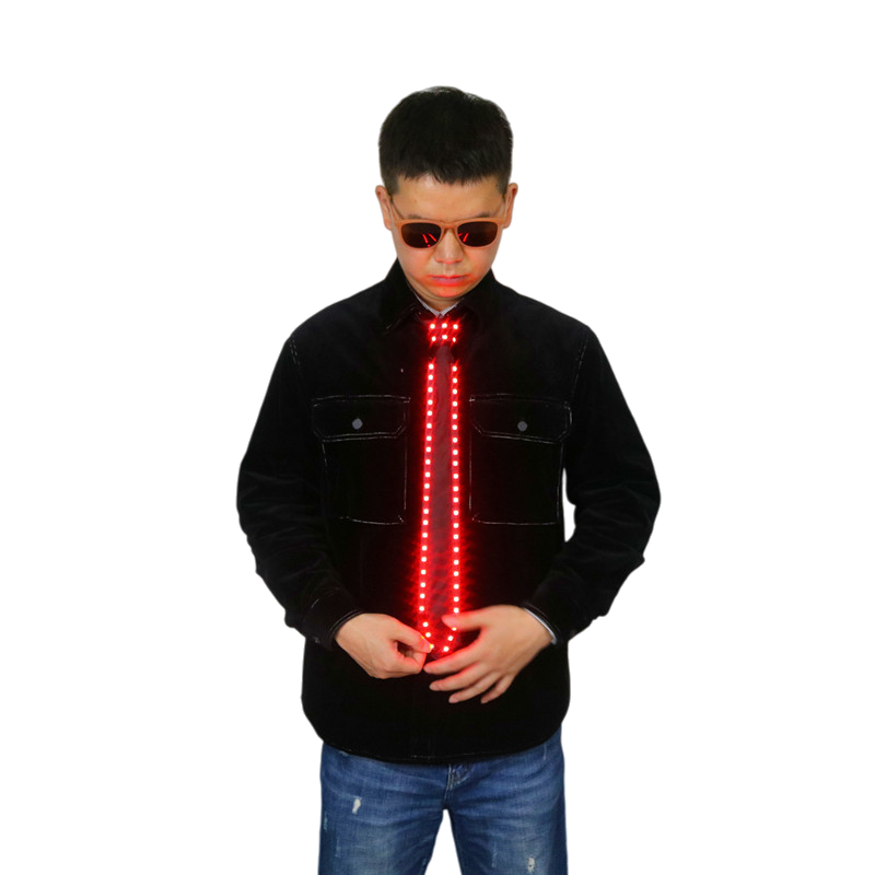 RGB LED Party Tie — Color-Changing Light-Up Tie