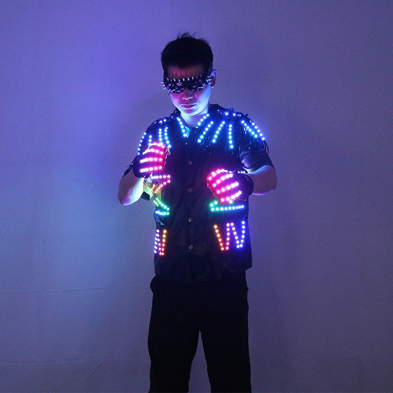Stage Glowing Led Vest Night Party Dj Performance Fluorescent Costume