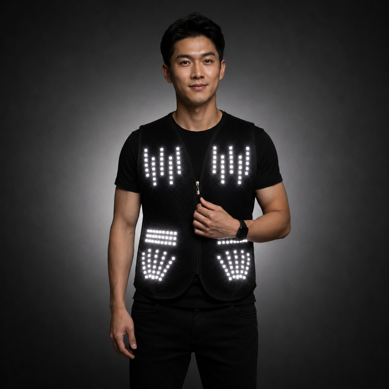 RGB LED Performance Vest — Party, Rave & DJ Outfit